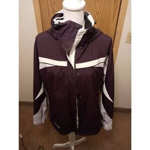 Columbia Sportswear Women's Waterproof Nylon Fabric Button/Zip up Jacket Medium